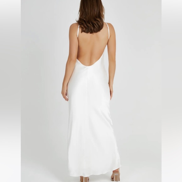 COPY - Meshki satin dress white - Picture 2 of 11